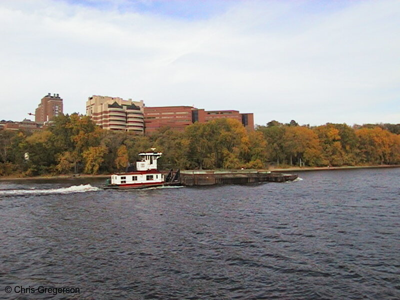 Photo of Barge on the Mississippi River(1057)