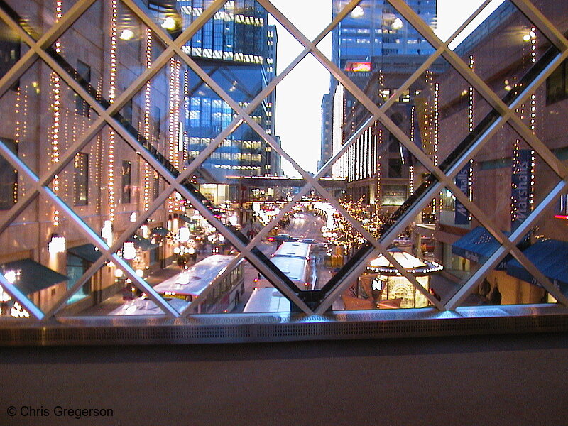 Photo of Nicollet Mall from Skyway(1141)