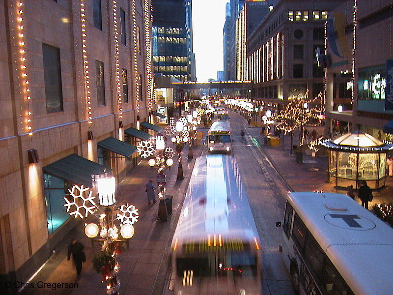 Photo of Nicollet Mall from Skyway(1142)
