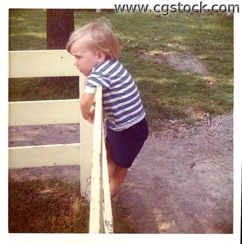 Photo of Small Boy in Public Park, 1971(1274)