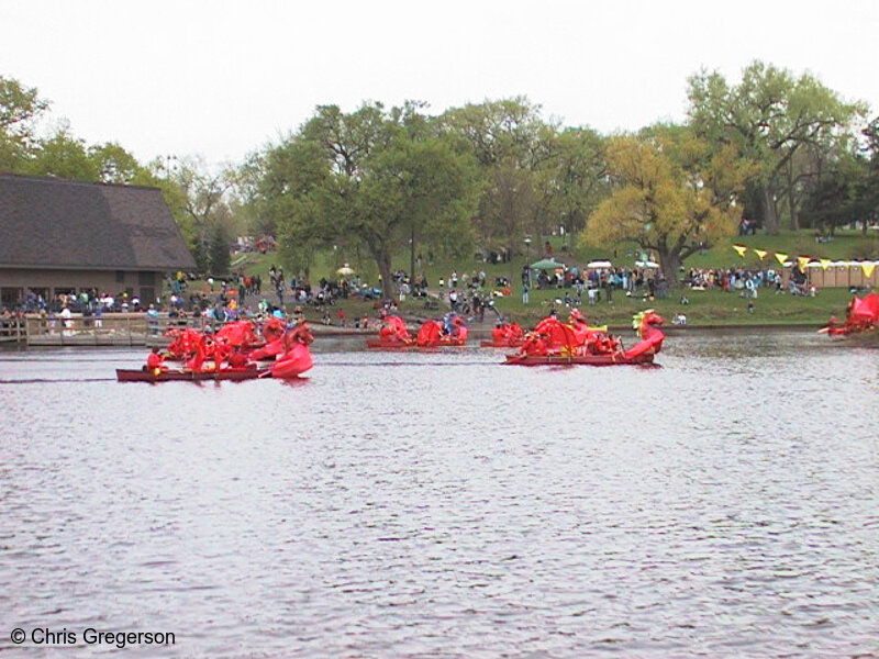 Photo of Canoes at the May Day Festival(1604)