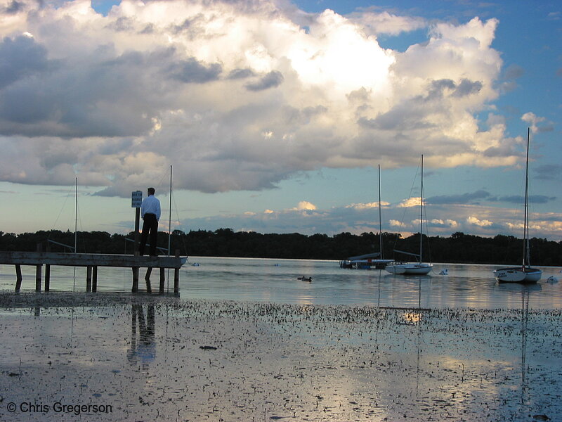 Photo of Man on Lake Harriet Dock(2086)