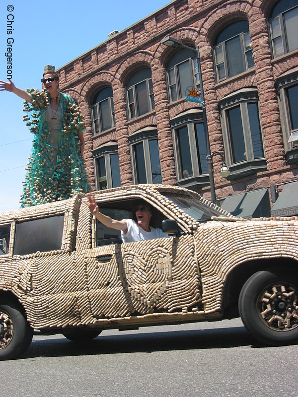 Photo of Cork Lady in the Art Car Parade(2138)