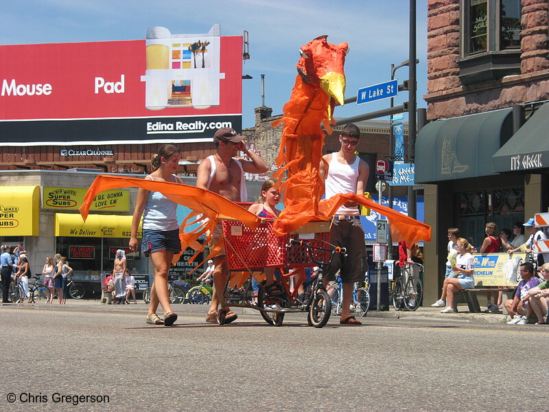 Photo of Art Car Parade, Orange Bird(2140)