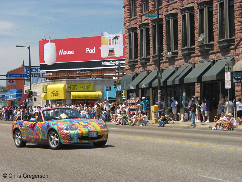 Photo of Painted Convertible in the Art Car Parade(2144)