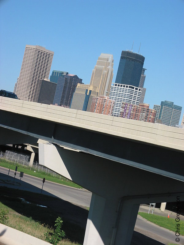 Photo of Freeway Onramp and Skyline(2206)