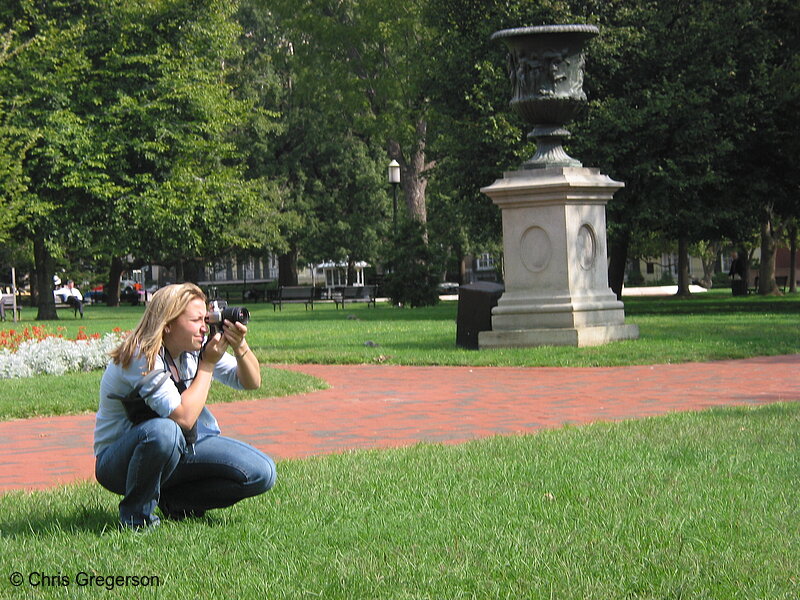 Photo of Photographer in Lafayette Park(2418)