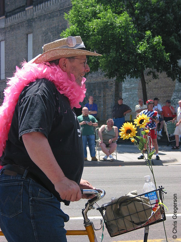 Photo of Bicycle Rider in the Twin Cities Pride Parade(2806)