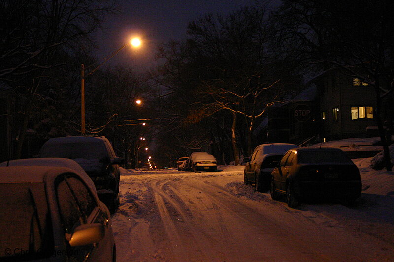 Photo of 45th Street at Night in Winter(3069)