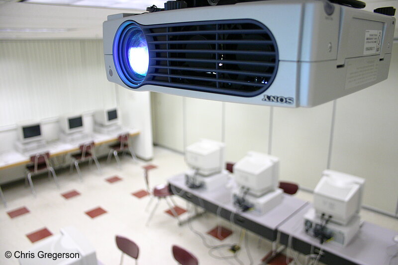 Photo of Projector in a Computer Classroom / Lab(3104)