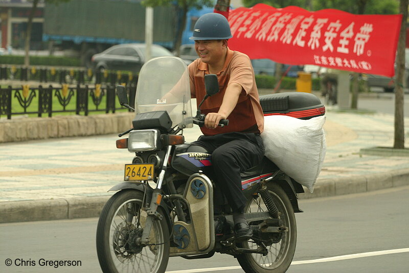 Photo of Man Riding Motorcycle(3265)