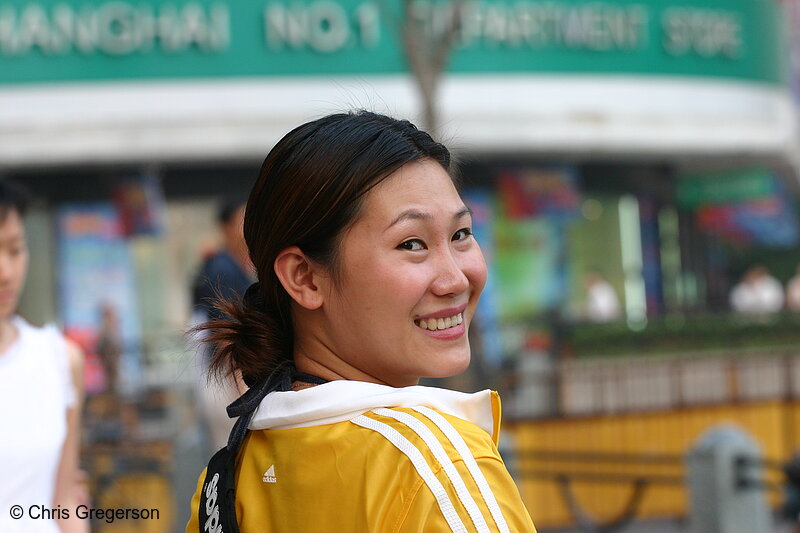 Photo of Woman Smiling in Shanghai(3328)