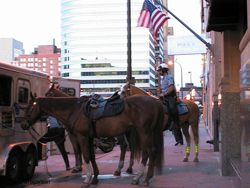Photo of Mounted Police on 5th Street(391)