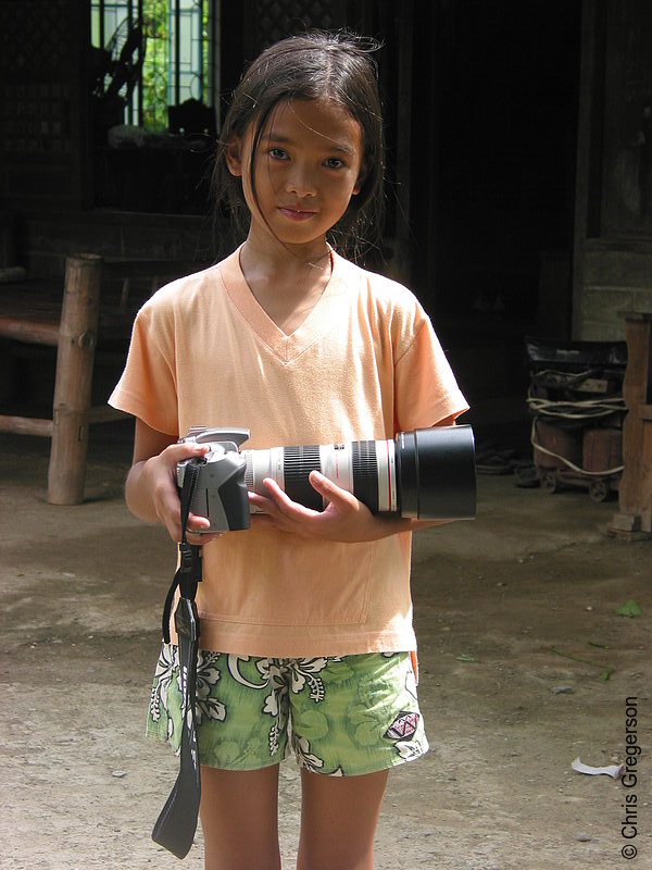 Photo of Filipina Girl Posing with Camera(4148)