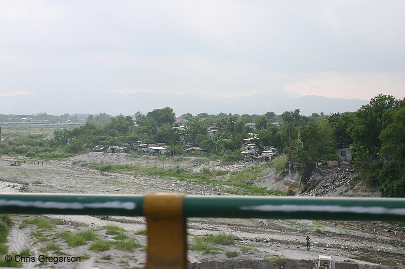 Photo of Shanties Along Riverbed in the Philippines(4188)