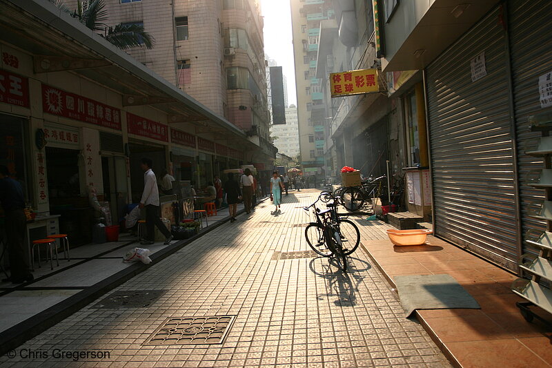 Photo of Alley with Bike in Shenzhen, China(4203)