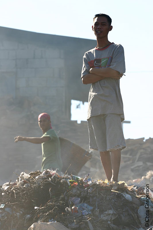 Photo of Filipino Man on Garbage Pile(4325)