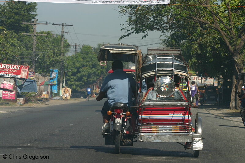 Photo of Tricycle on the National Highway, the Philippines(4349)