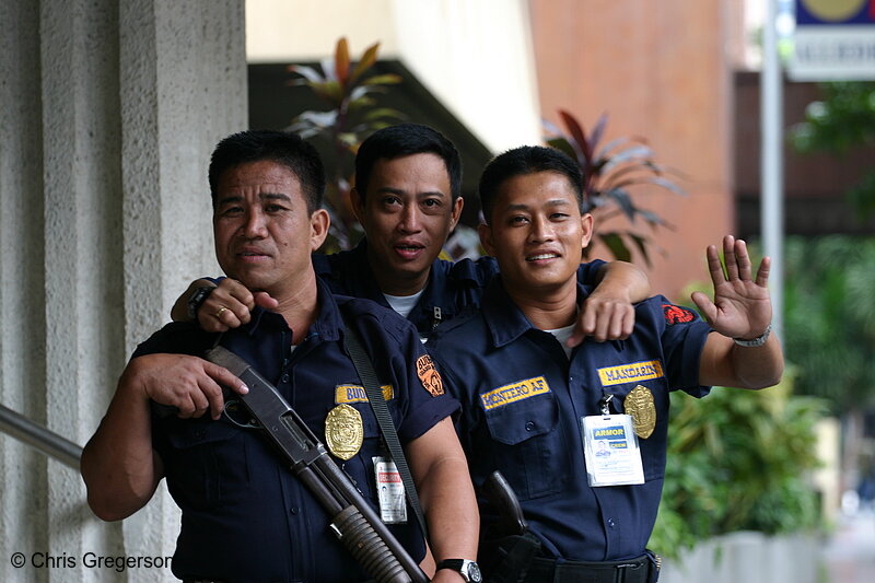 Photo of Armed Security Guards, Manila, The Philippines(4463)