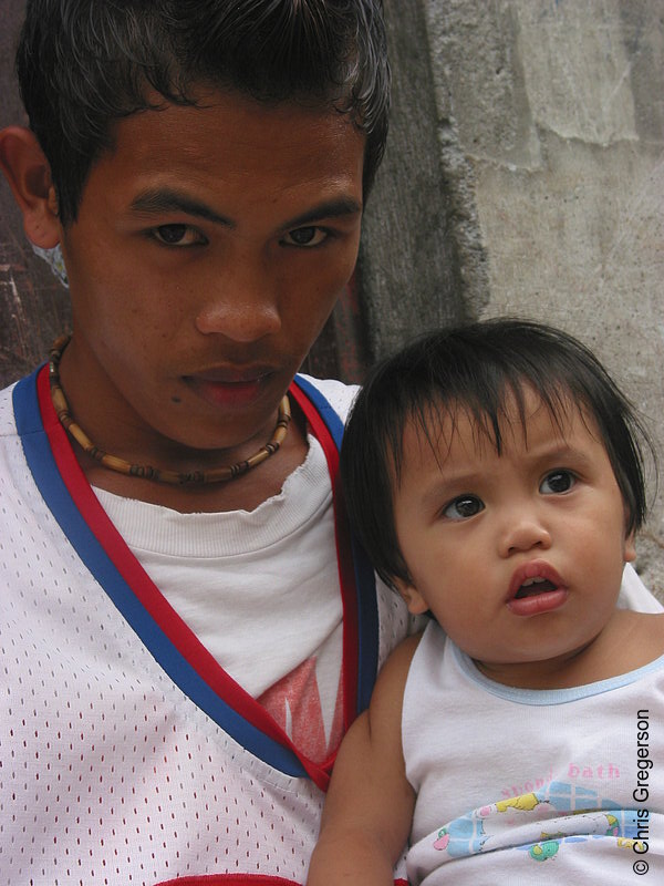 Photo of Portrait of Man and Child(4876)