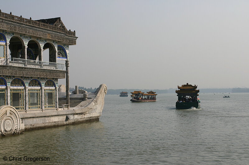 Photo of Marble Boat, Lake at the Summer Palace, Beijing(5159)