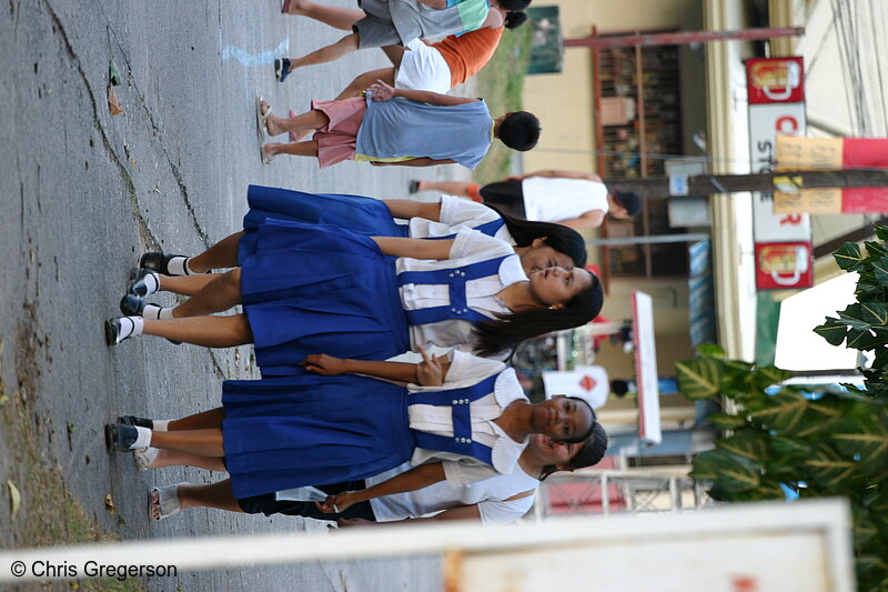 Photo of Students Strolling along the Vicinity of the Town of Balibago in Angeles City Philippines(5369)