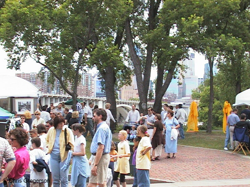 Photo of Festival Crowd and Skyline(537)