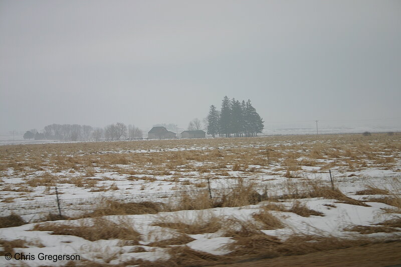 Photo of Snowy Field in Rural Wisconsin(5482)