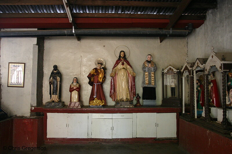 Photo of Statues of Jesus and Other Saints Inside a Sanctuary in Vigan(5565)