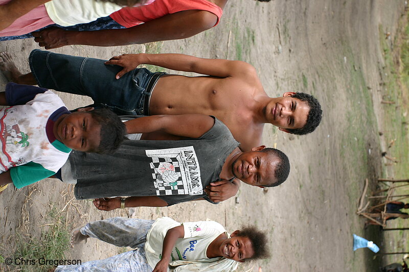 Photo of Assistant Brgy. Captain of Aeta Village in Pampanga Posing with His Relative(5985)