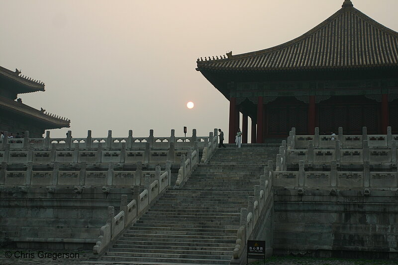 Photo of Stairs to the Hall of Complete Harmony at Sunset, Forbidden City, Beijing(6068)