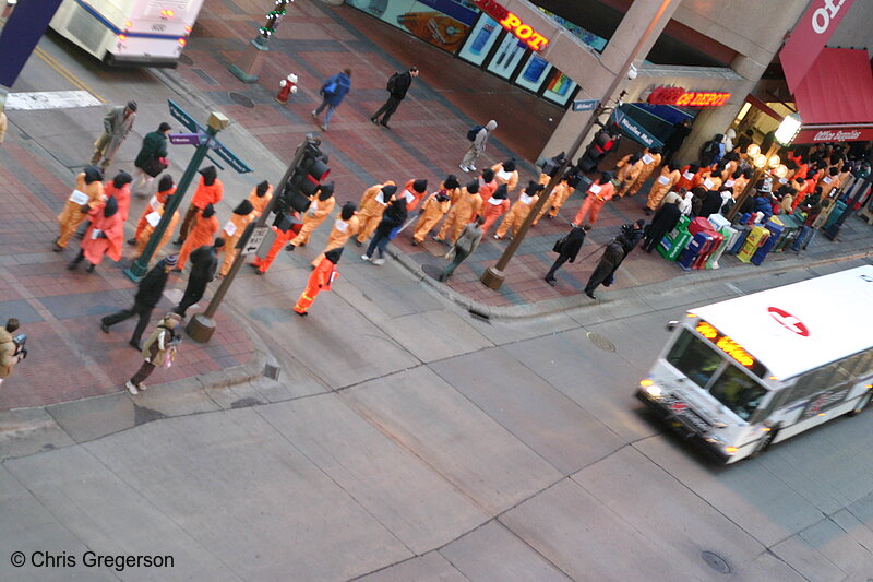 Photo of Protesters on Nicollet Mall and 6th Street(6271)