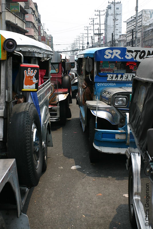 Photo of Jeepney Traffic in Divisoria, Manila, the Philippines(6283)