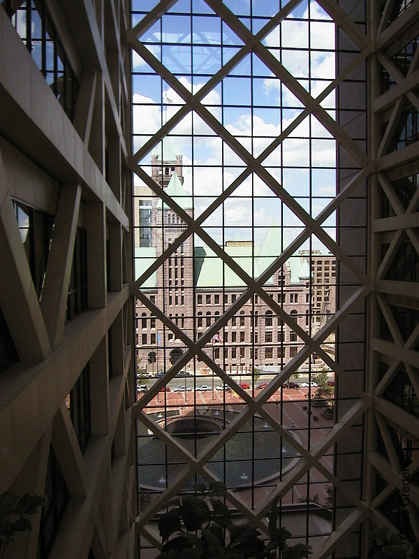Photo of City Hall from Inside the Government Center Atrium(630)
