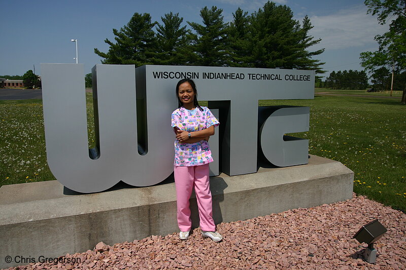Photo of CNA (Certified Nursing Assistant) Posing Outside WITC(6312)