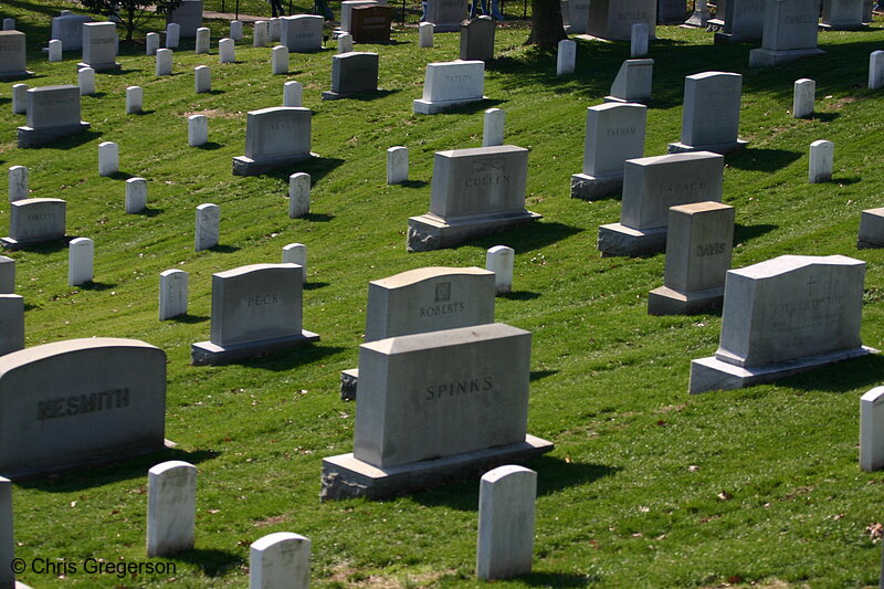 Photo of Field of Headstones at Arlington National Cemetery(6327)