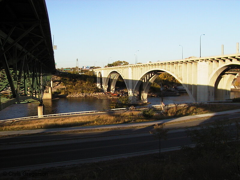 Photo of 35W Bridge Over the Mississippi River Before Collapse (Left)(6383)