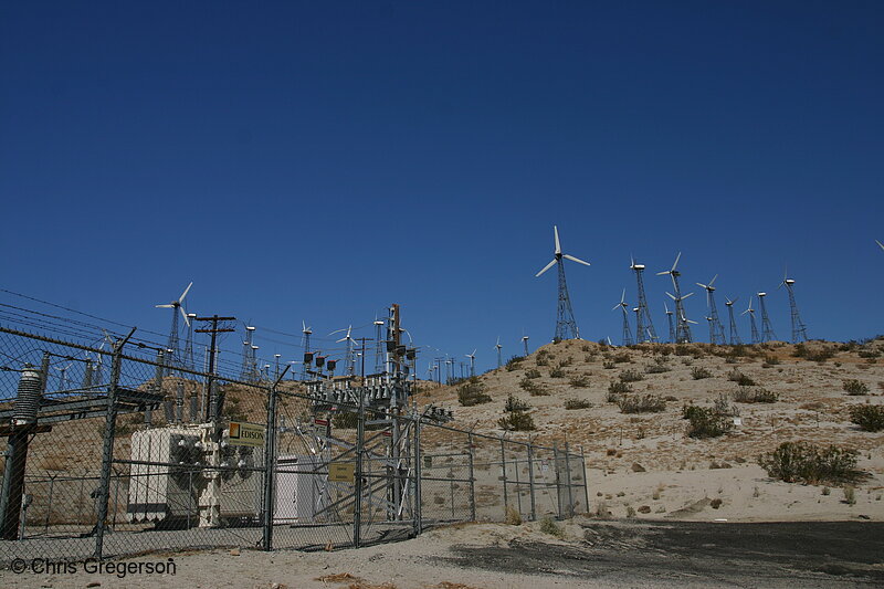 Photo of Electric Sub-Station and Wind Generators(6439)