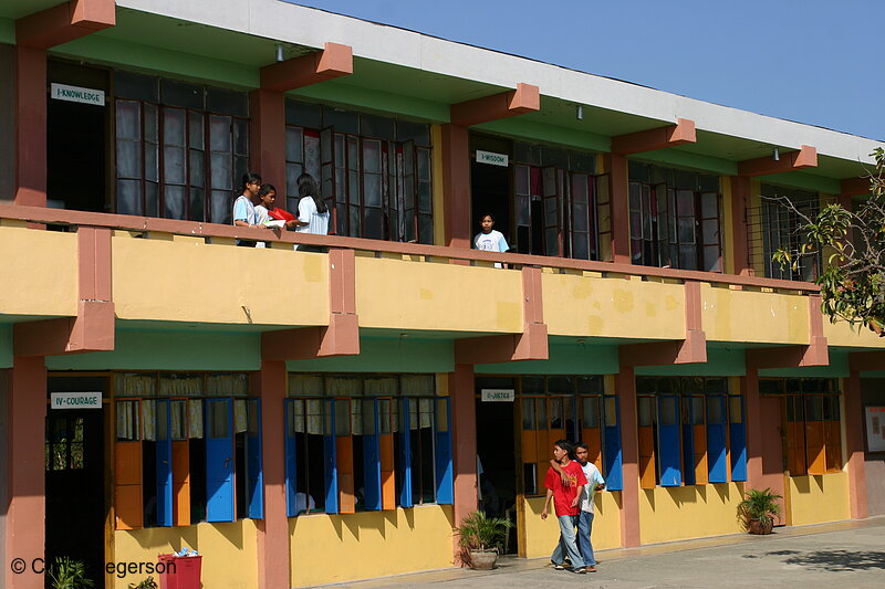 Photo of Courtyard at ICFI/Scared Heart High School, Badoc, Ilocos Norte(6679)