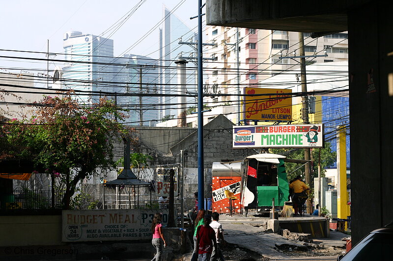 Photo of Burger Machine Stand in Makati, Manila(6867)