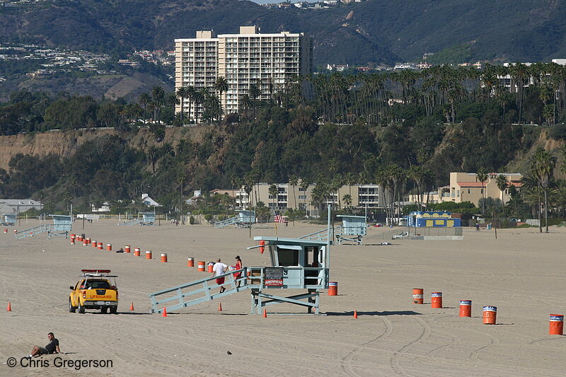 Photo of Santa Monica Beach Looking Towards Malibu(6944)