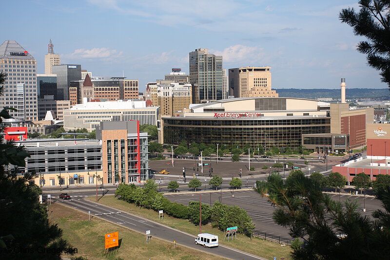 Photo of Xcel Energy Center and Downtown St. Paul(7251)