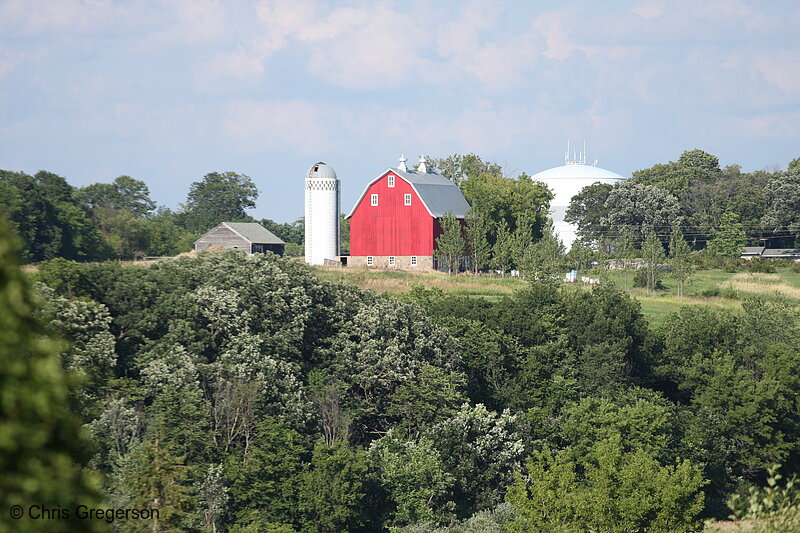 Photo of Red Barn and Silo in Chaska(7362)