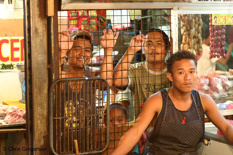 Photo of Ilocano Men, Laoag Butcher Shop(7438)