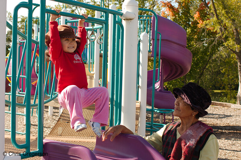 Photo of Athena Swinging on the Playground(7895)