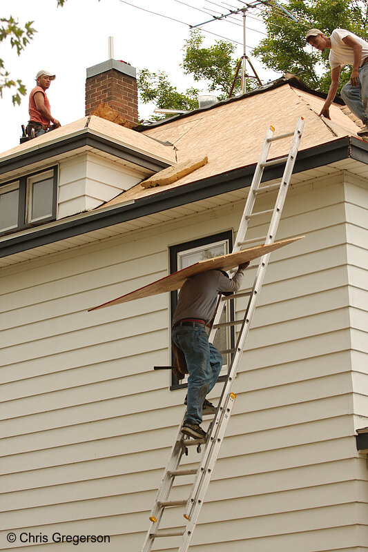 Photo of Roofers Replacing Residential Roof(8085)