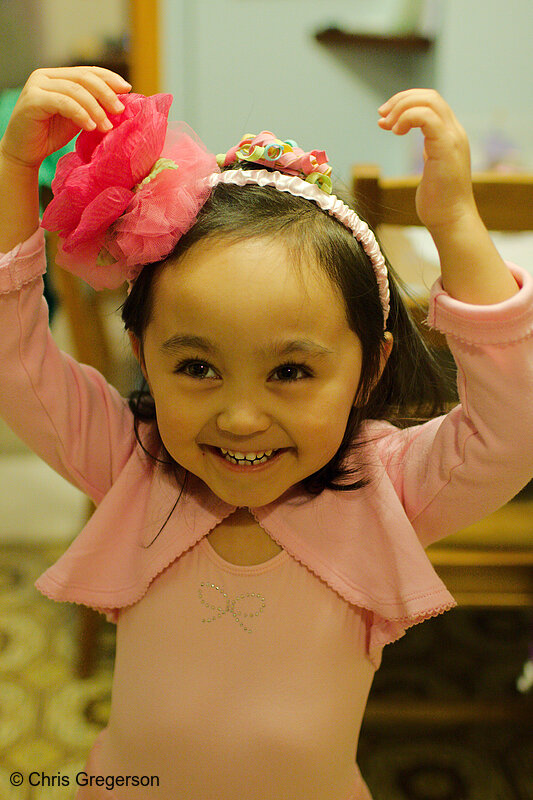 Photo of Preschooler Dressed for Dance Class(8228)