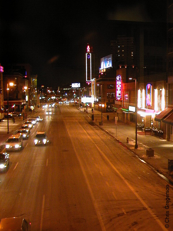Photo of Hennepin and 9th at Night(1140)