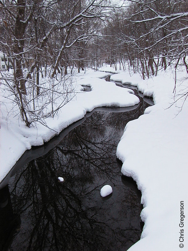 Photo of Minnehaha Creek by West 49th Street, in Winter(1184)