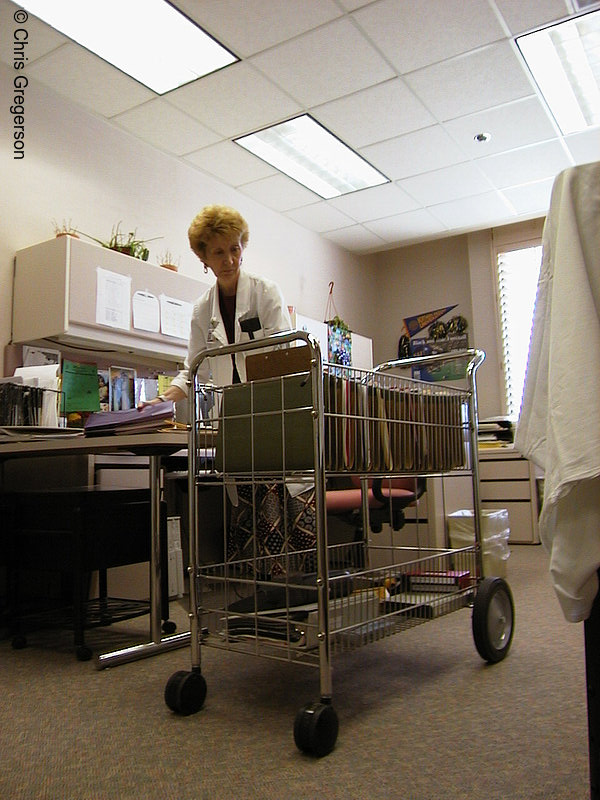 Photo of Linda at Work, Eisenhower Medical Center(1237)